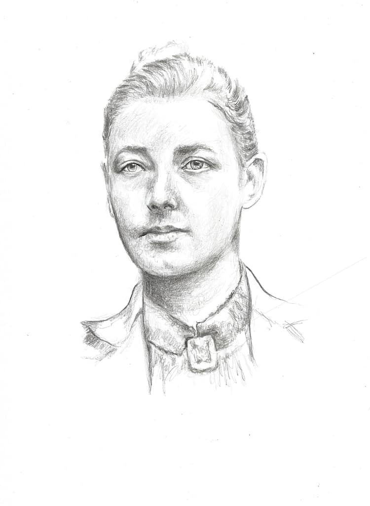 202512 hilma f kint blanco y negro retrato